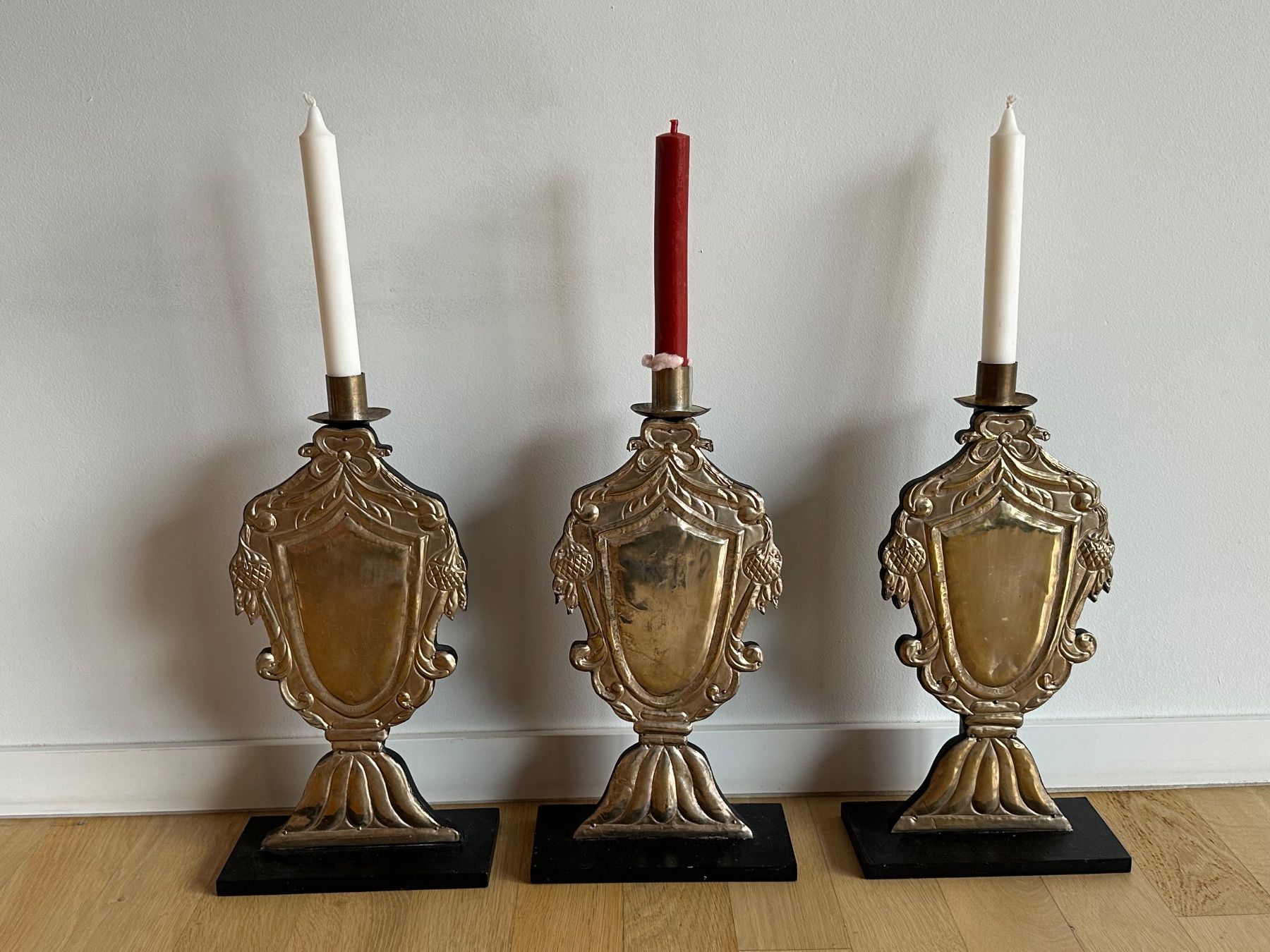 Kerzenständer: Vintage Kerzenständer – 3er Set – Gebraucht aus Basel von Rouge. 1