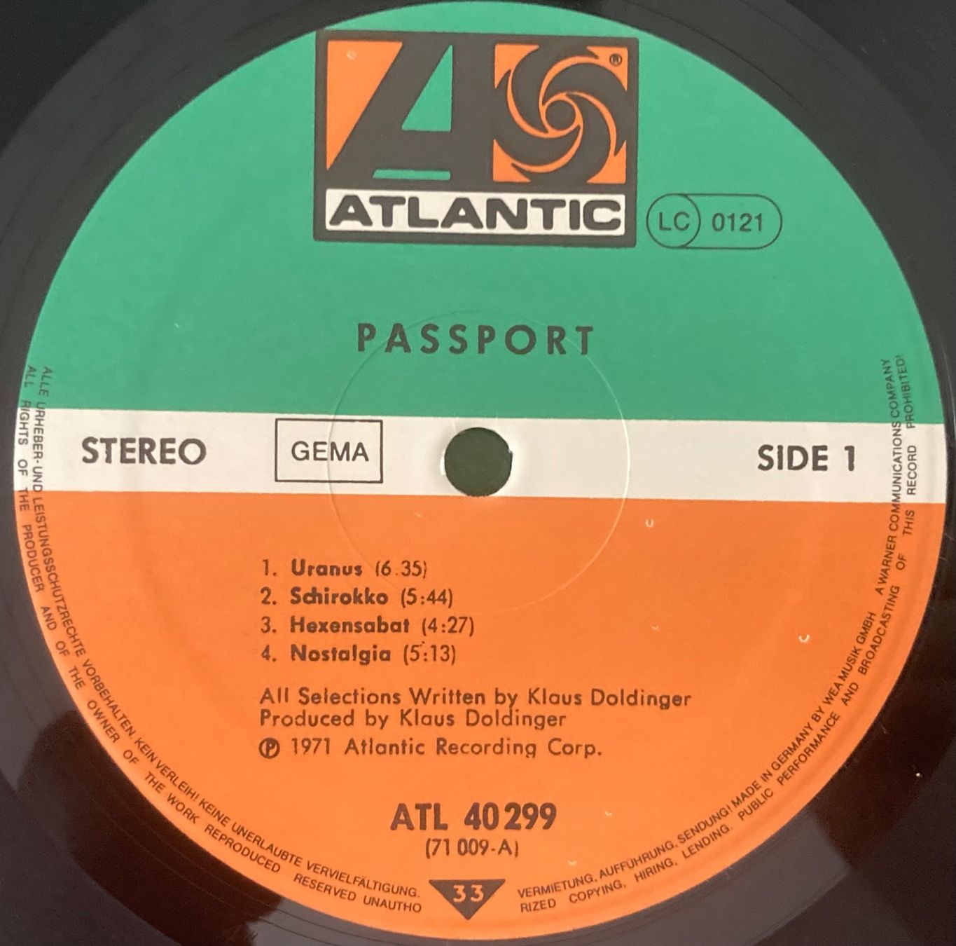 Vinyles: PASSPORT - DOLDINGER – D'occasion à Poliez-Pittet par Newtown-Records 3