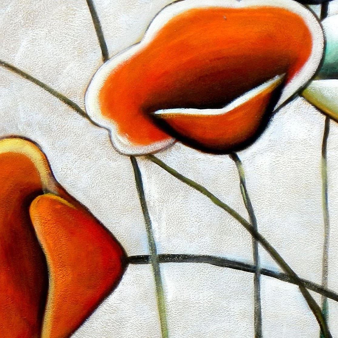 Riproduzioni & Creazioni: Abstrakt Modern Art - Der Blumentanz – Nuovo (secondo la descrizione) da Larnaca venduto da KunstDepot24 5