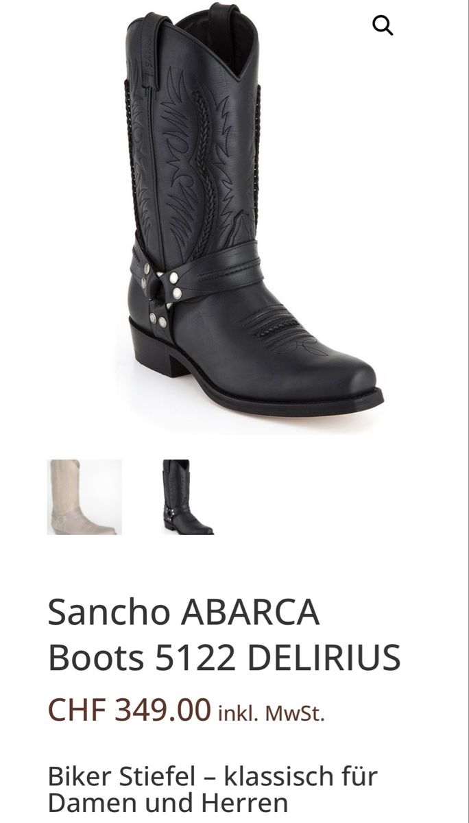 Sancho Abarca Scarpe da uomo: Sancho Abarca Boots 5122 Delirius Gr. 47 – Nuovo (secondo la descrizione) da Gurbrü venduto da Simiramis 6