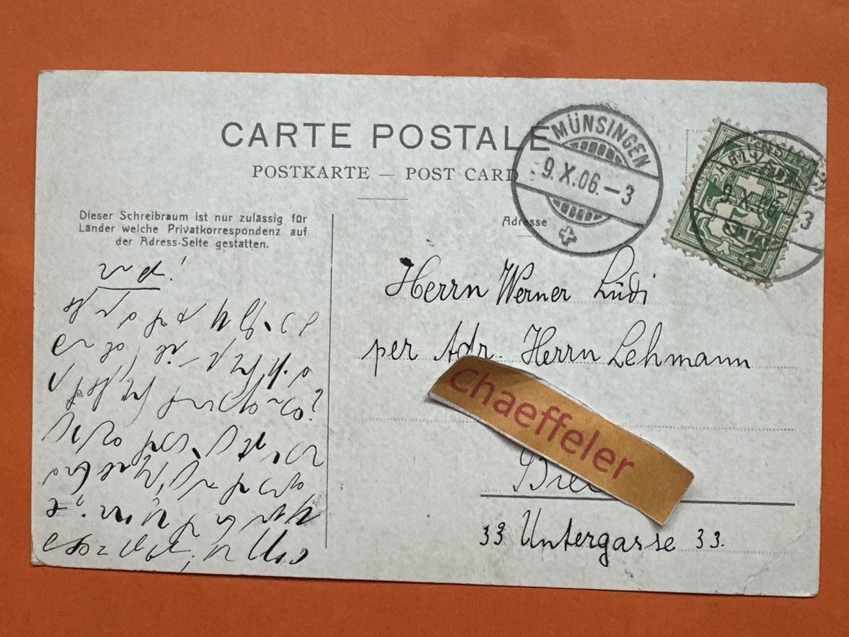 Cartoline postali: 1906 Beatushöhle am Thunersee – Usato da Zürich venduto da Chaeffeler 1