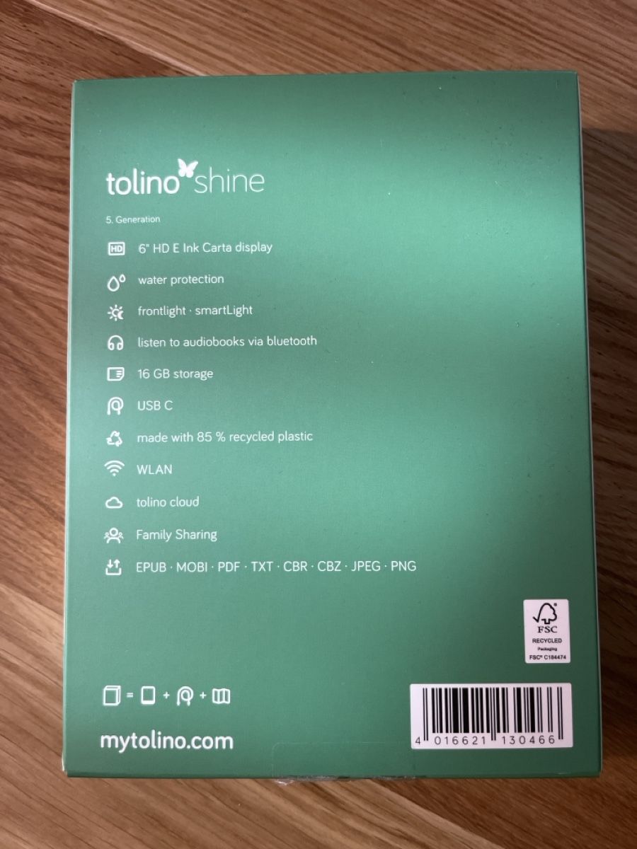 Tolino Tablettes PC: Tolino Shine E-Reader | Wie Neu – Neuf avec emballage d'origine à Wünnewil par mad_kj6t 1