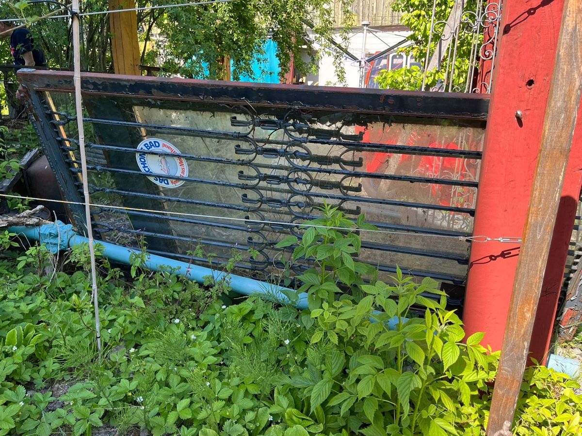 Porte: Schmiedeeiserne Eingangstore mit Glas (2 Türen) – Usato da Henggart venduto da LeandraOtt92 1