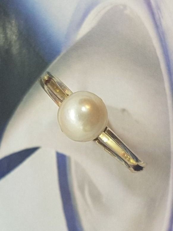 Ringe: Zierlicher Ring mit echter Zuchtperle – Neu (gemäss Beschreibung) aus Unterägeri von Altgoldschmuck 7