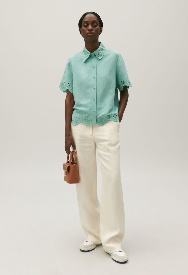 Claudie Pierlot Chemisiers: Claudie Pierlot Linen Blend Blouse – D'occasion à St.Josefen par lop_lh8d 2
