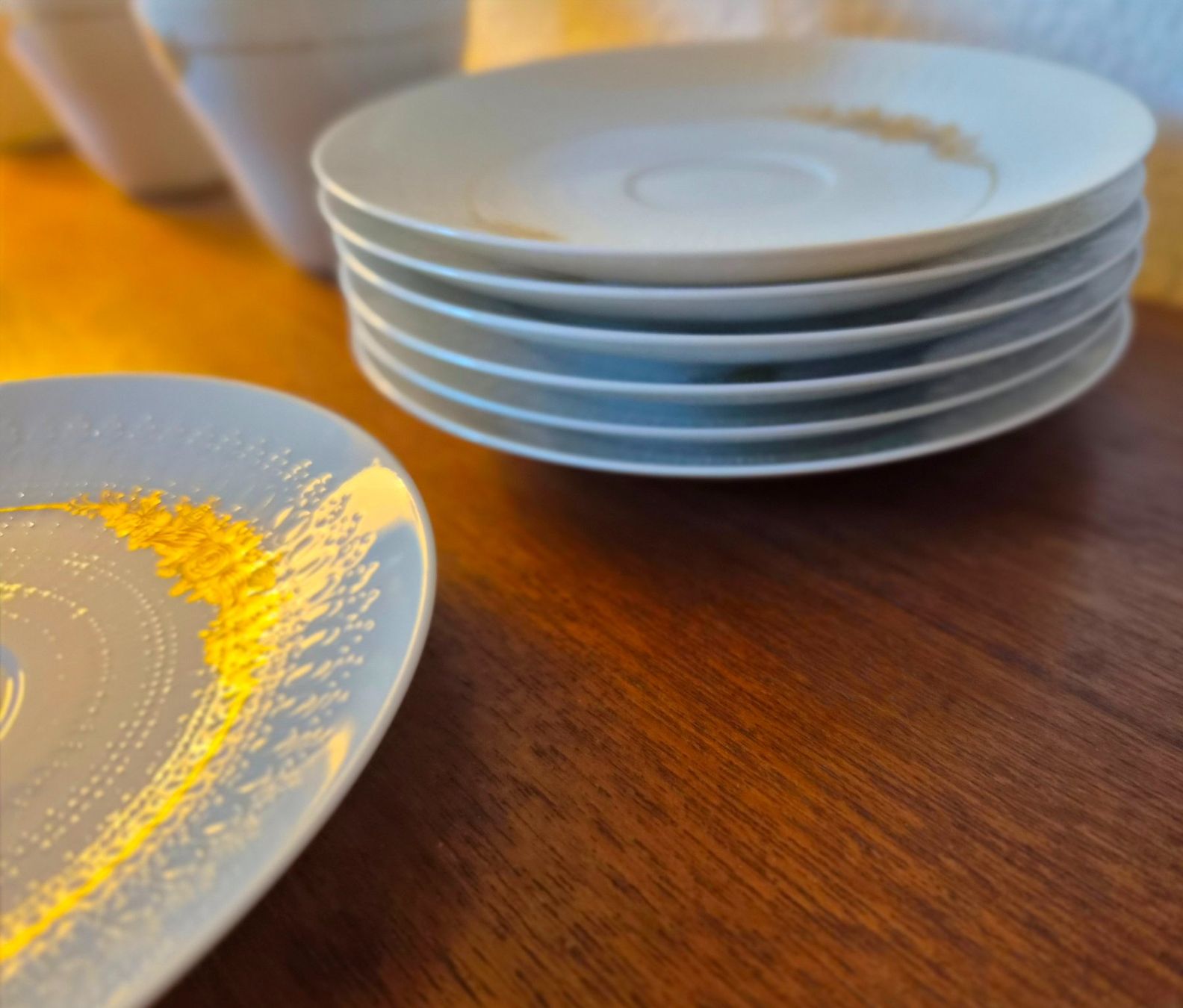 Rosenthal Set di piatti: Rosenthal studio-linie Kaffeeservice / Tee-Set Golddekor – Usato da Zürich venduto da Primanoctis 3