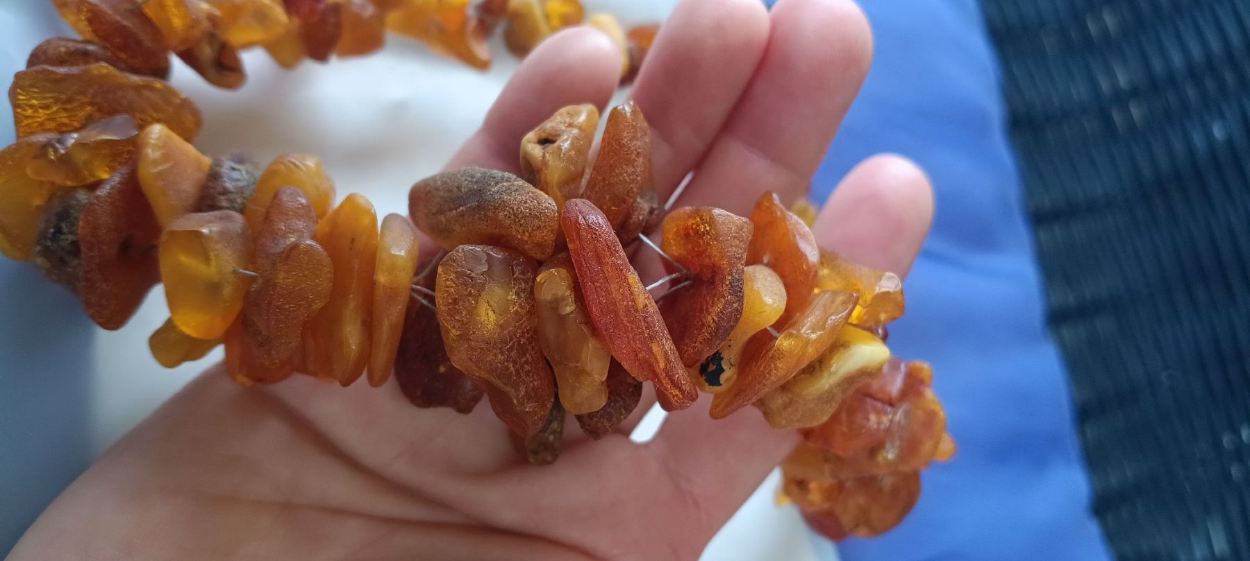 Ketten: Amber necklace irregular chips, not polished – Neu (gemäss Beschreibung) aus Zürich von cat_9cvz 4