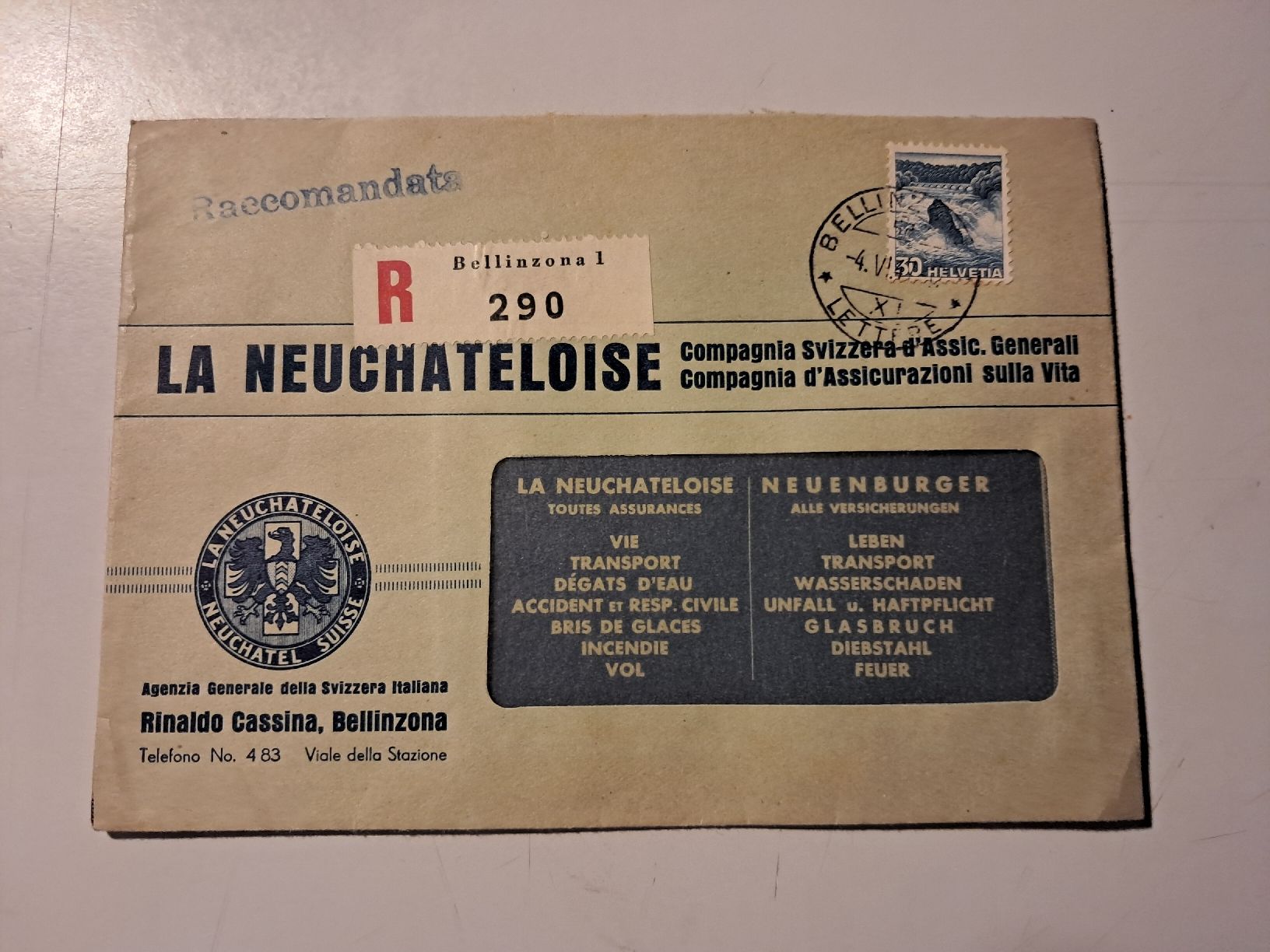 Buste & buste per spedizione: stupenda busta d'epoca  – Usato da Gorduno venduto da ema_7yhp
