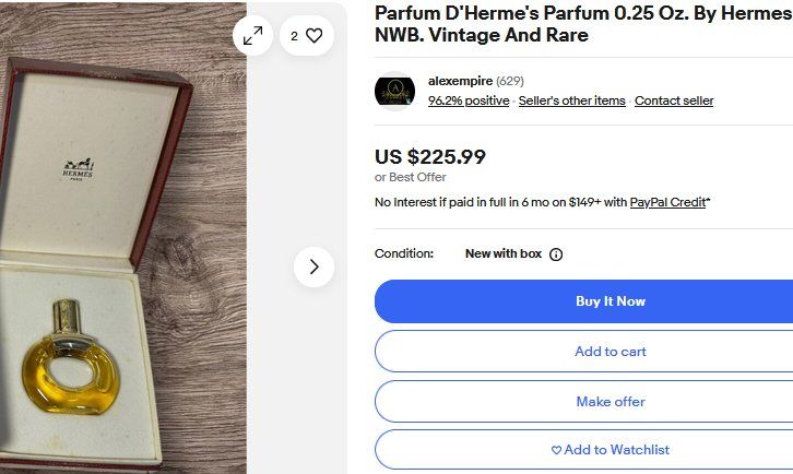 Hermès Profumi & Eau de Toilette: Hermès Parfum 7,5ml Vintage – Nuovo (secondo la descrizione) da Collonges venduto da arashee 7