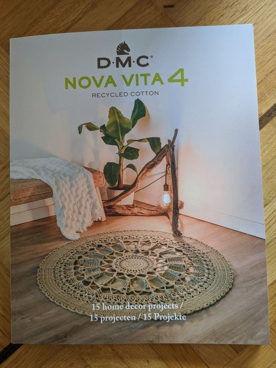 DMC Hilo Nova Vita 4-crochet Tricot Macramé Rojo 105