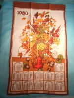 Stoffkalender 1980, Blumen in Vase