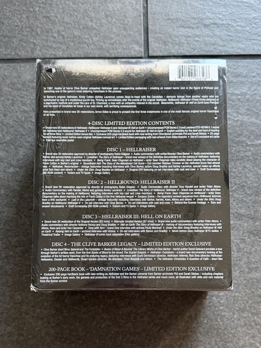 Alle DVDs: Hellraiser The Scarlet Box Arrow Video Blu-ray – Neu (gemäss Beschreibung) aus Zürich von cENS0R 2