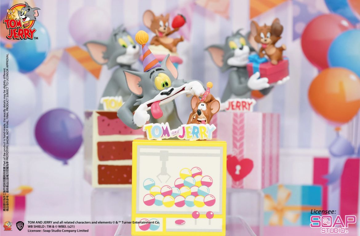 Statuette: Soap Studio Tom and Jerry Party Surprise 17cm – Nuovo e nell'imballaggio originale da Glattbrugg venduto da mynguyennn_