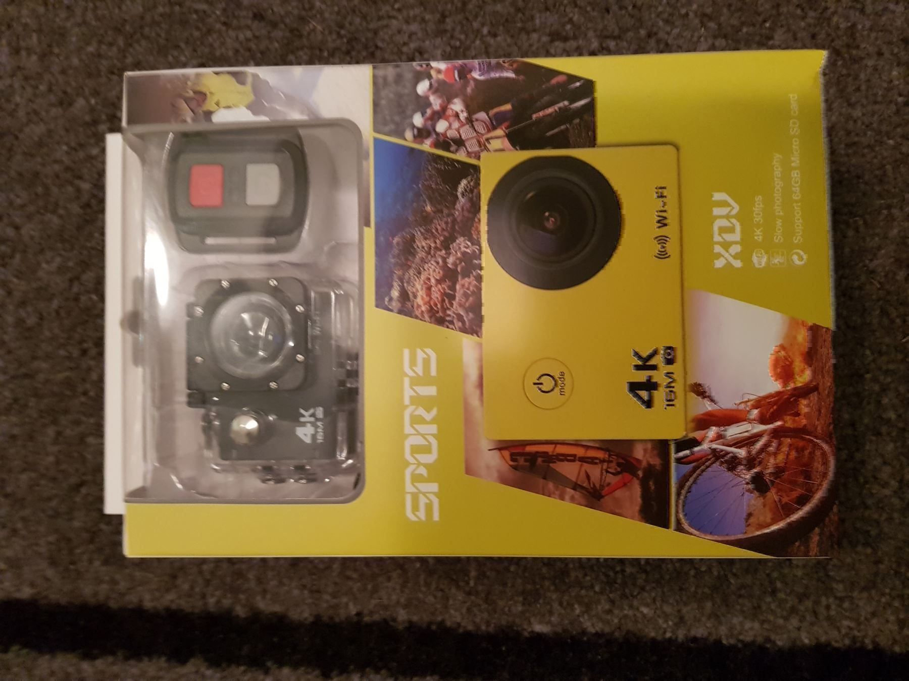 Action Cam: 4 K  Sportscam mit Remote 16 Megapixel! – Neu und originalverpackt aus Wynau von Intexpool24 4
