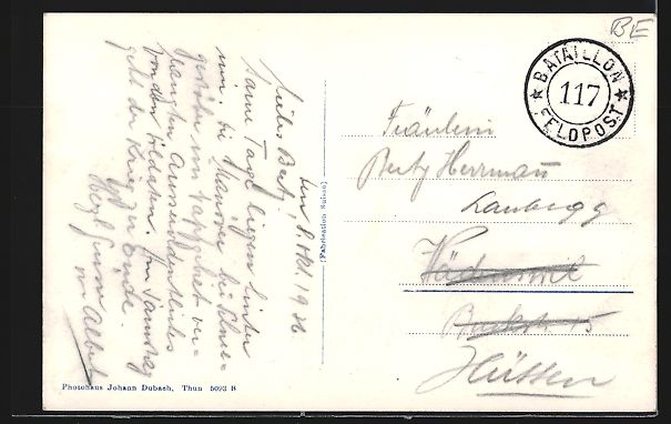 Cartoline postali: AK Konolfingen, Dorfansicht mit Bäumen – Usato da Berlin venduto da bartko-reher 1