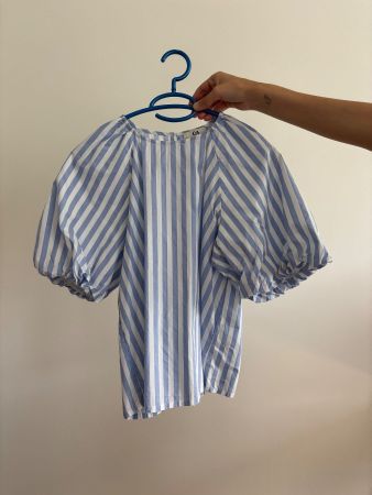 Blaue Bluse Classic, Gr. 36