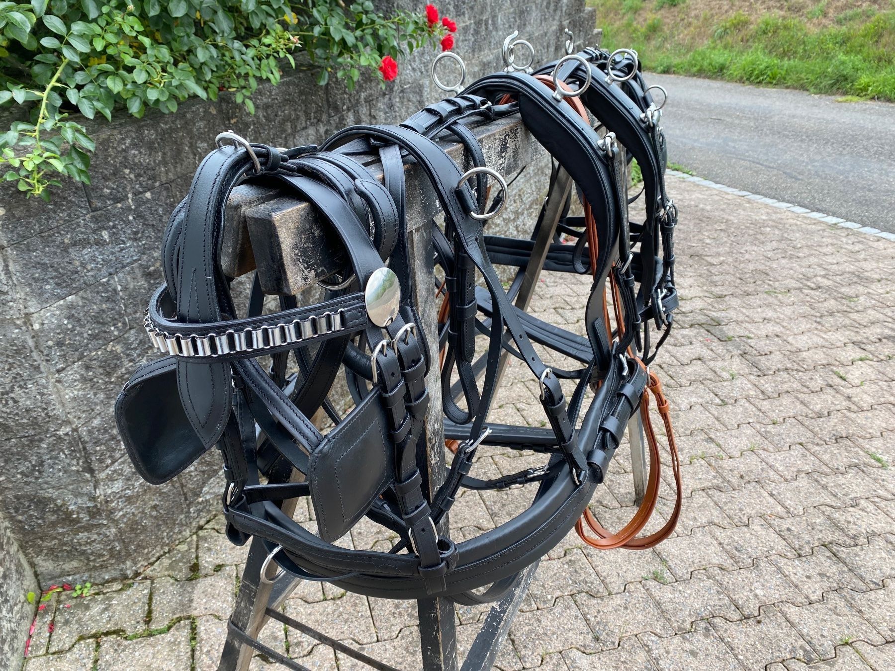 Kutschen: 1 Paar schöne zweispännige Ponygeschirre – Gebraucht aus Feldbach von Fea1 7