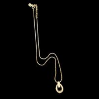 Christian Dior Strass Drop Halskette – Gold-Optik