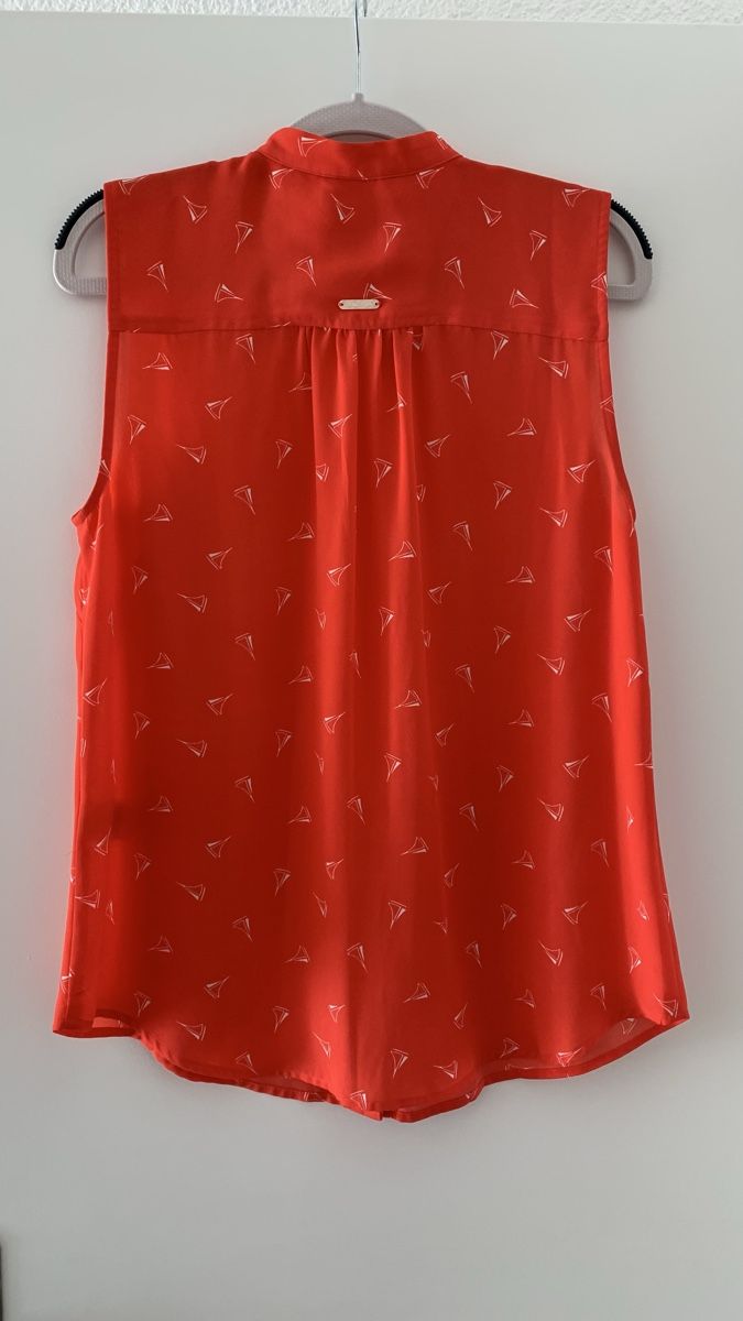Camicette: Nautica Sommerbluse, Gr. M, Rot – Usato da Schindellegi venduto da flora013 1