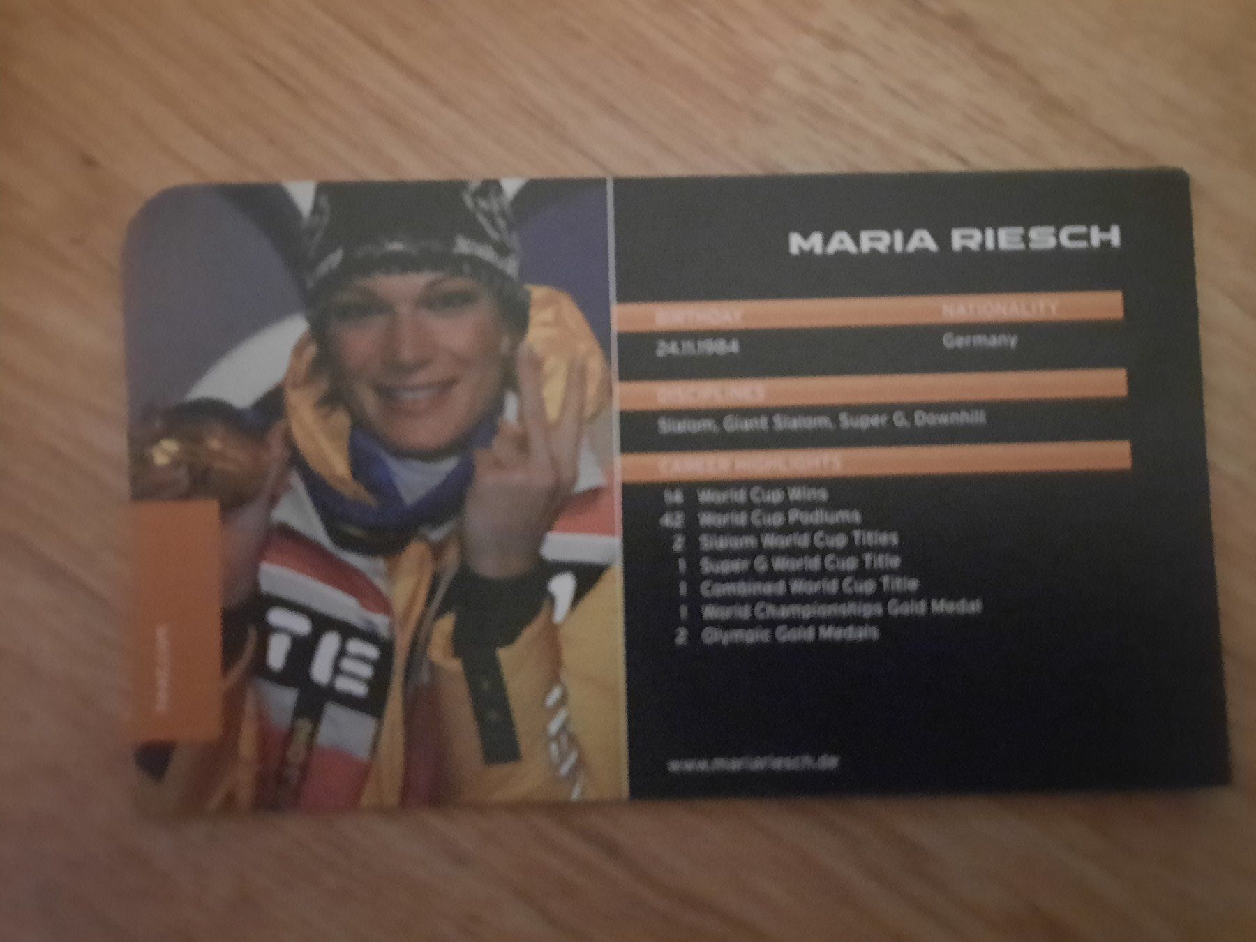 Autografi: Maria Riesch / deutsche Skirennfahrerin – Usato da Worben venduto da ersa01 2