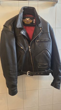 Vintage Harley Davidson Lederjacke, Grösse XL, Top Zustand!