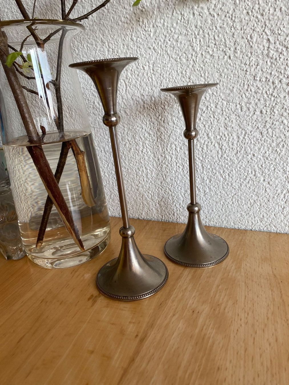 Portacandele: 2 Kerzenständer aus Metall – Usato da Schwarzenburg venduto da Michellu 9