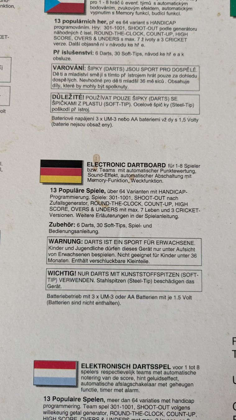 Jeux de fléchettes: Elektronische Dartscheibe Smartness – Neuf avec emballage d'origine à Villmergen par Markus-von-Gaehwil 5