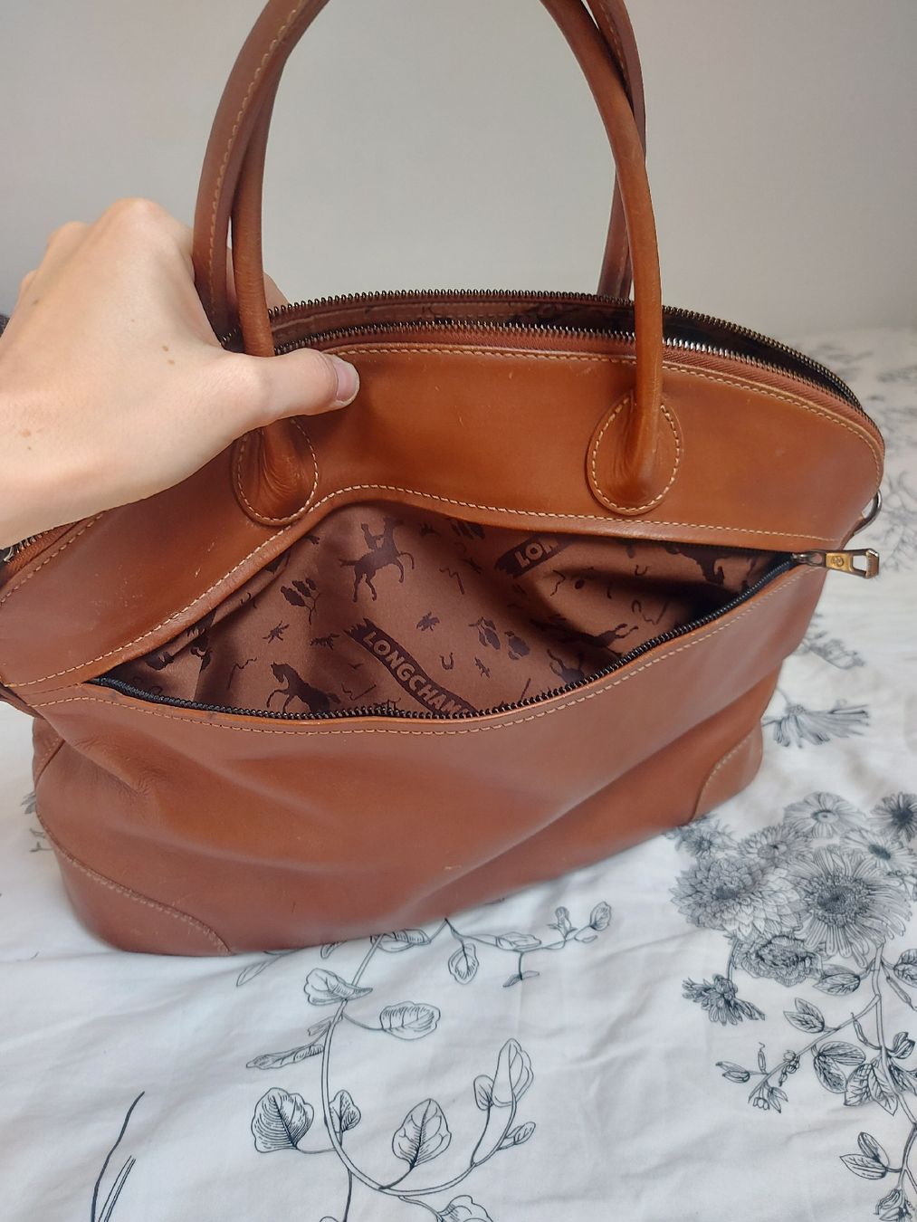 Longchamp Borse da donna: Sac à main Longchamp en cuir – Usato da Lausanne venduto da Super-cerise 4