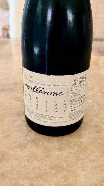 Vino: Jacques Selosse Millésime 2002 Grand Cru, handsigniert – Nuovo e nell'imballaggio originale da Zürich venduto da sr.zurich