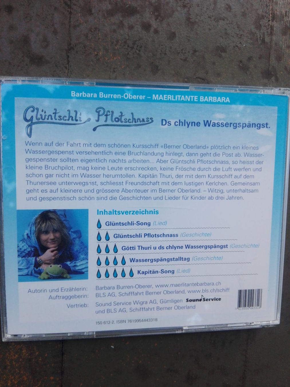 CDs: Glüntschli Pflotschnass - Ds chlyne Wassergspängst – Gebraucht aus St.Galllen von elkaphone 4