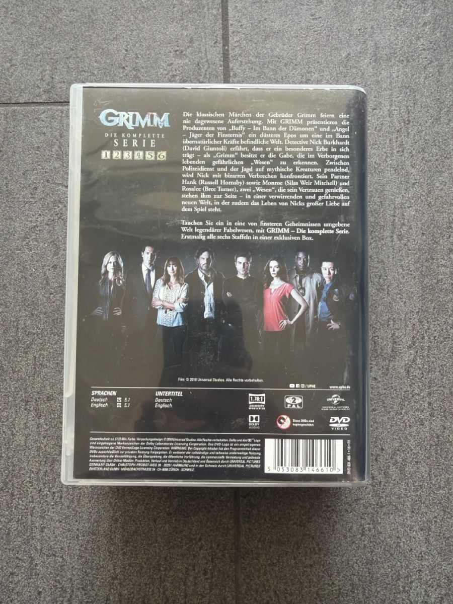 Tutti i DVDs: Grimm Komplette Serie DVD – Usato da Hagendorn venduto da masterchieff 1