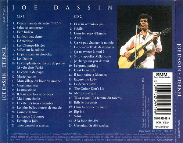 CD: 2-CD Joe Dassin - Eternel... (2005) – Usato da Möriken AG venduto da mineralia 1