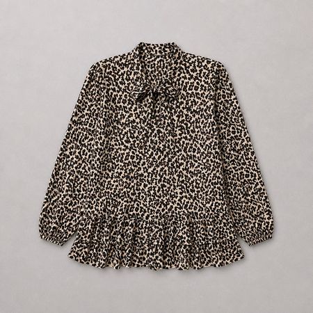 Neuw. Business Bluse ZARA Leopard Print Gr. XS lang