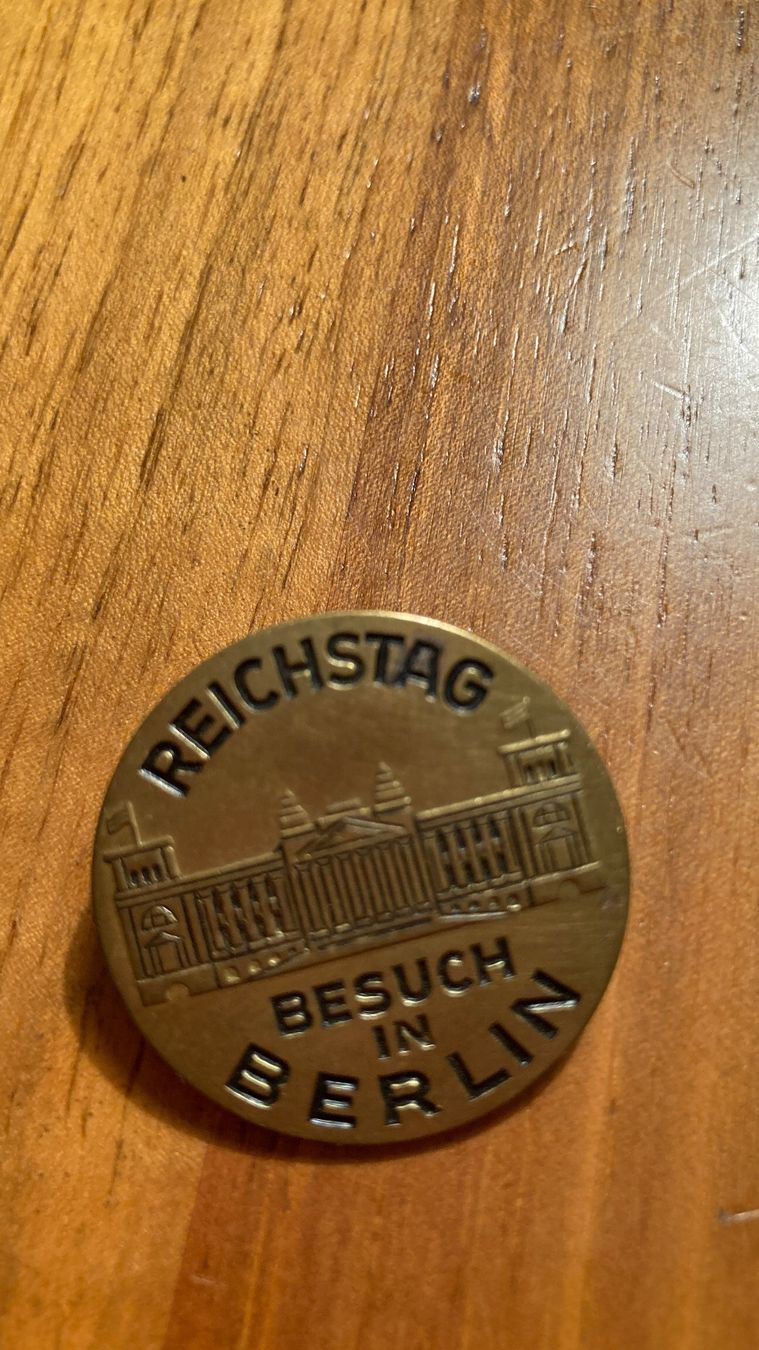 Medaglie: Medaille Berliner Reichstag, Pin – Usato da Reinach BL venduto da santrian