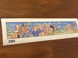 Malta Weihnachtsbriefmarken, komplett, Jahr 2000, Top! (49)