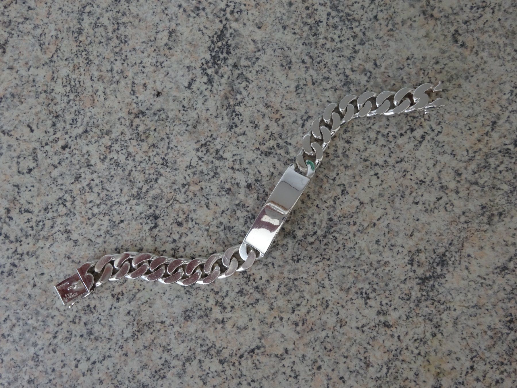 Armbänder & -reifen: Rocker Panzer Armband / massiv Silber – Gebraucht aus Esslingen von FetteSchnecke 3