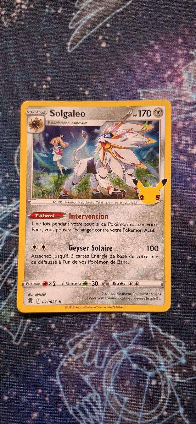 Pokémon Sammelbilder & Trading cards: Solgaleo Célébration 25th Stamp - 021/025 FR – Gebraucht aus Petit-Lancy von Kara_TCG 1