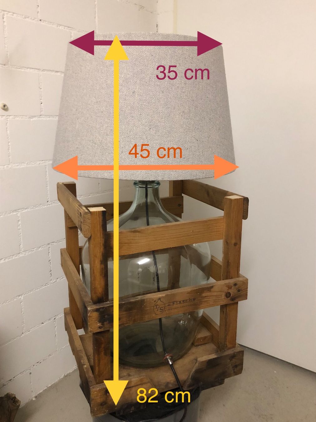 Manufactum Lampade: Flaschen-Lampe Upcycling – Usato da Oberwil BL venduto da scorpio70 8