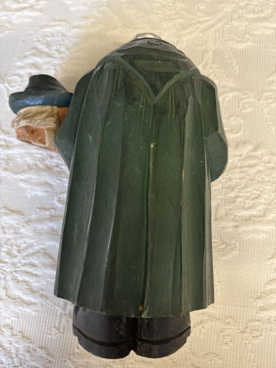 Sculture & Statue: Geschnitzter Jäger, Holzfigur, mit versteckter Flasche innen – Usato da Gams venduto da ver_n7n9 5
