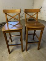 2 Holz Barhocker / Bistrohocker, sehr stabil