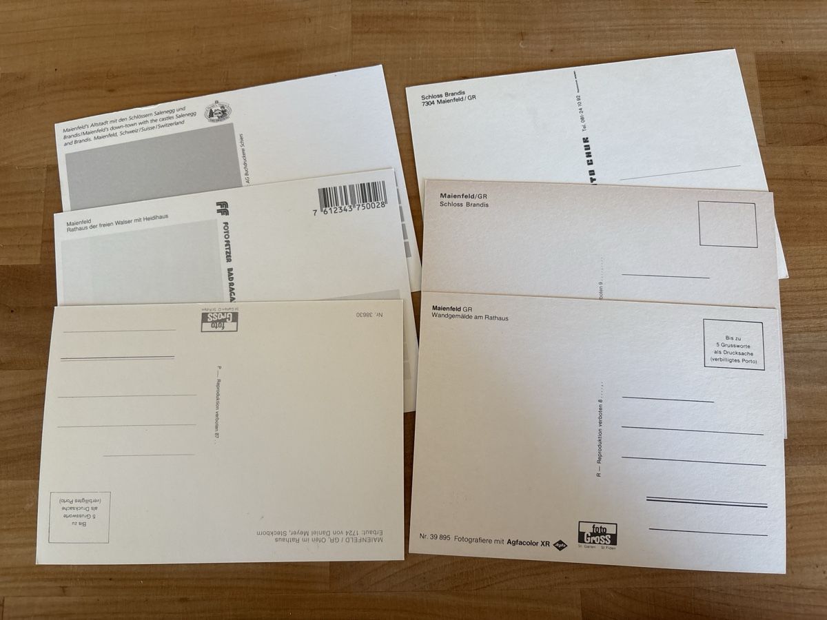 Ansichtskarten: AK von Maienfeld – Gebraucht aus Rümlang von Brieftaube1 1
