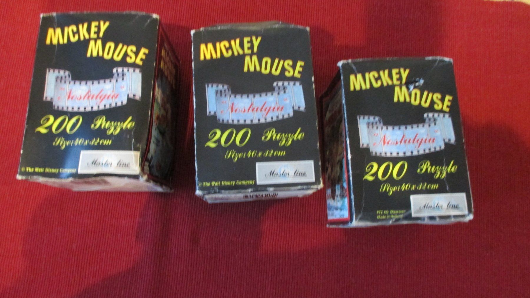 Disney Puzzle: 3 Mickey Mouse 200er Puzzle Master Mind / mega RAR – Usato da Wattenwil venduto da Firebird1 1