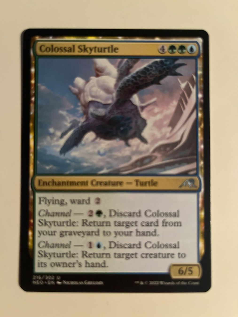 Magic The Gathering Sammelbilder & Trading cards: 1 x Colossal Skyturtle - Magic: The Gathering - MtG – Gebraucht aus Kriens von Shadi1980