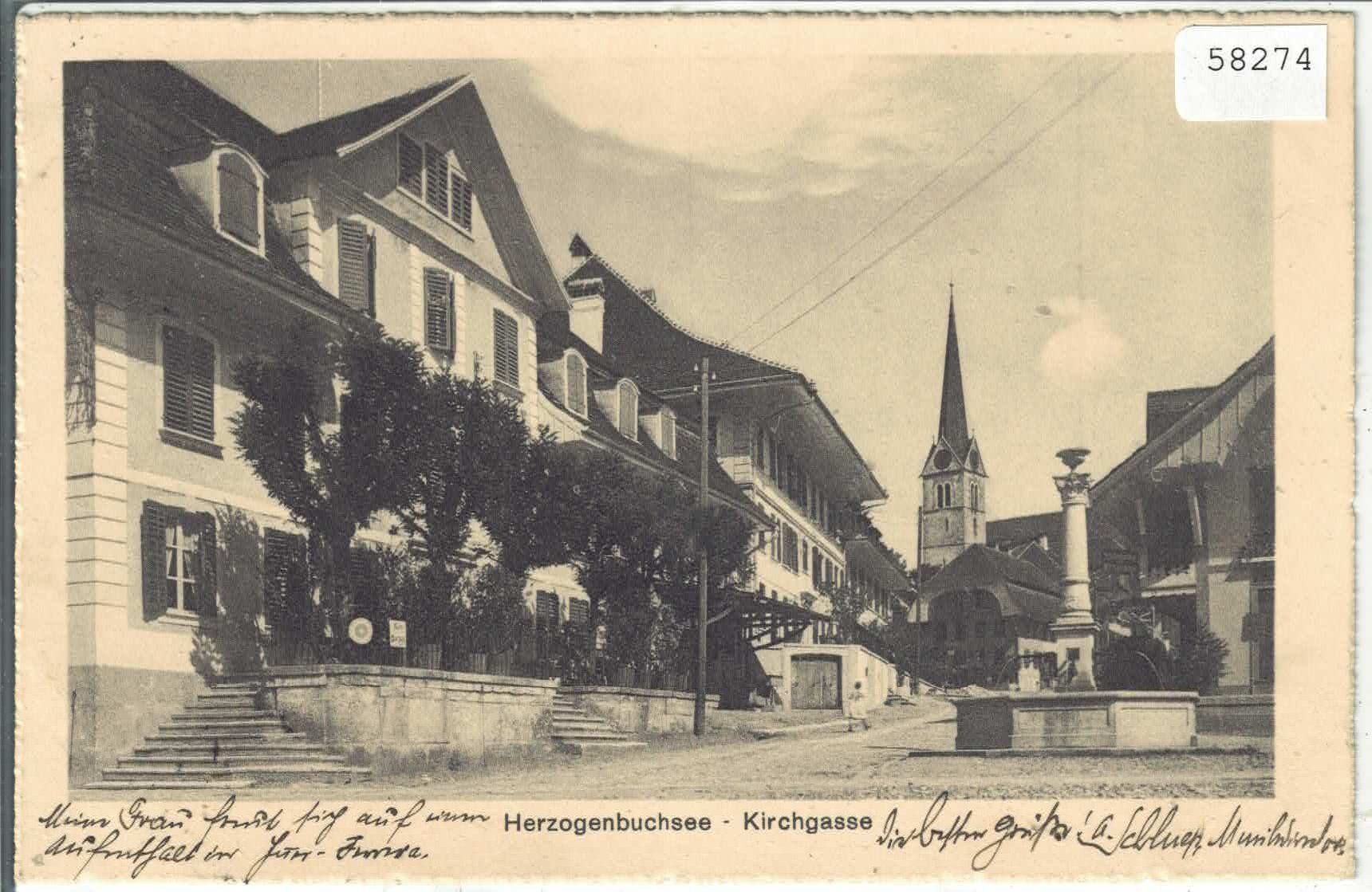 Cartes postales: Herzogenbuchsee - Kirchgasse – D'occasion à Ettingen par Kartenplanet