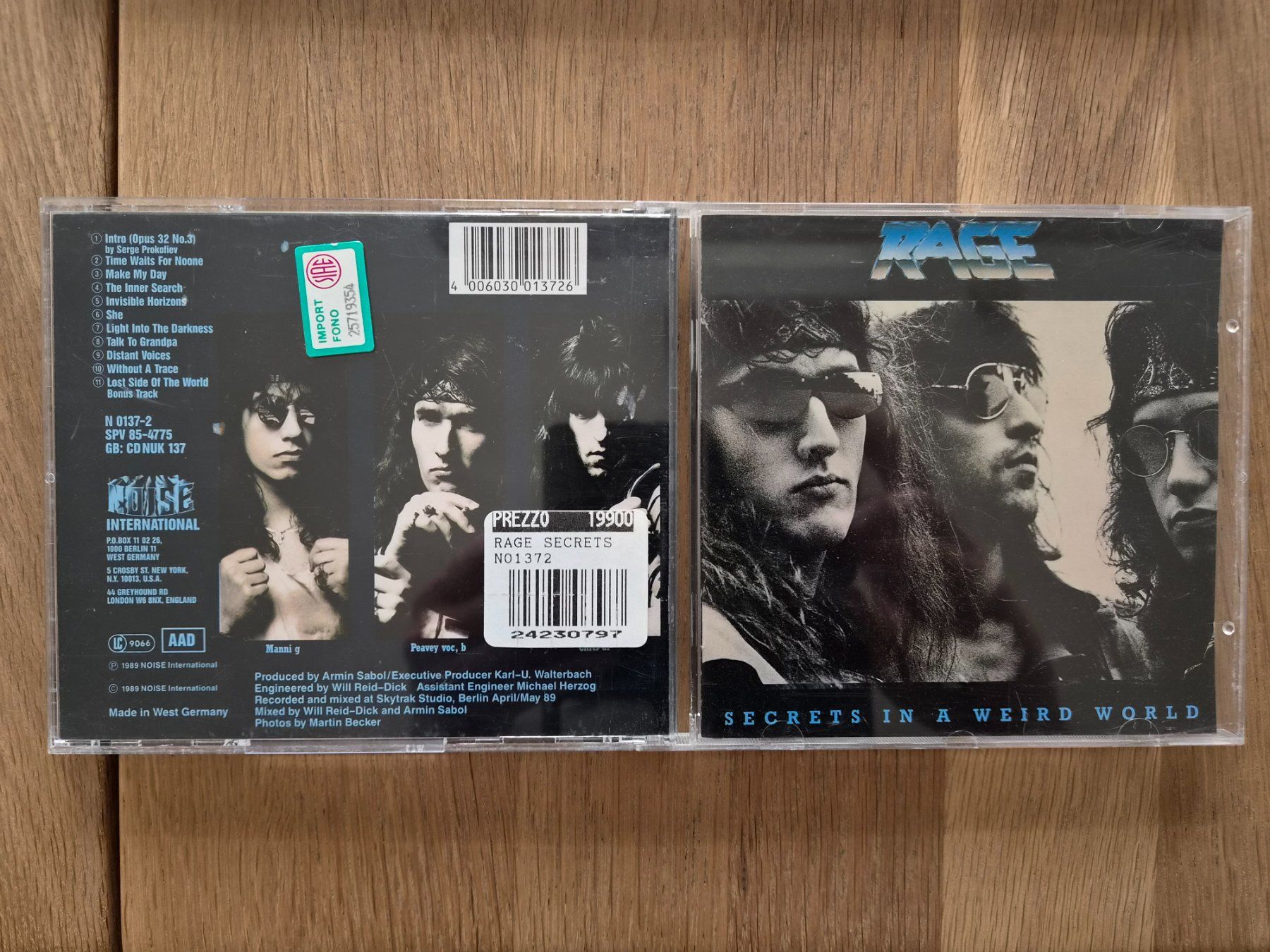 CDs: CD Rage - Secrets In A Weird World, 1989 – Gebraucht aus Nebikon von Harley-Davidson01