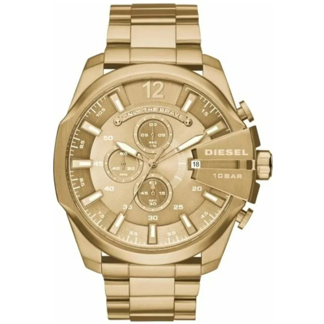 Diesel Orologi: Herren Uhr Diesel Chronograph goldfarbe – Usato da Muttenz venduto da Jaide