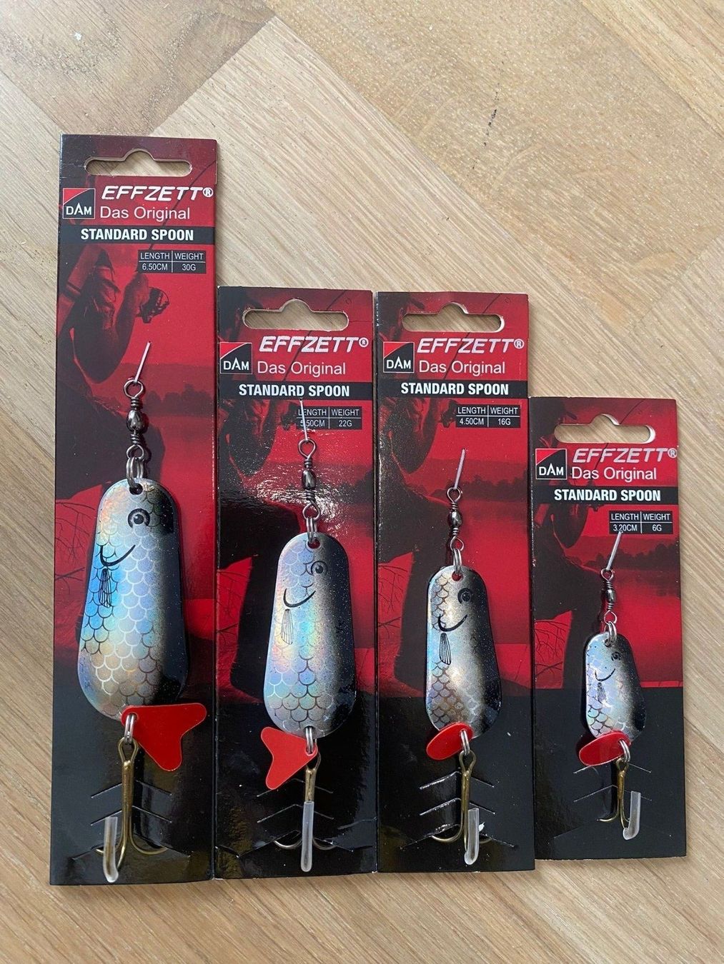 Dam Esche: D.A.M Effzett Spoon Standard Set – Nuovo e nell'imballaggio originale da Widnau venduto da Fishingtackle_Oggy