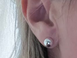 Sterling Silver Ball Stud Earrings, summer jewelry NEU