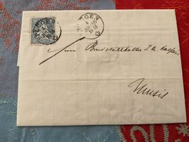 1866 Beleg mit Inhalt Splügen - Thusis Zunr. 31