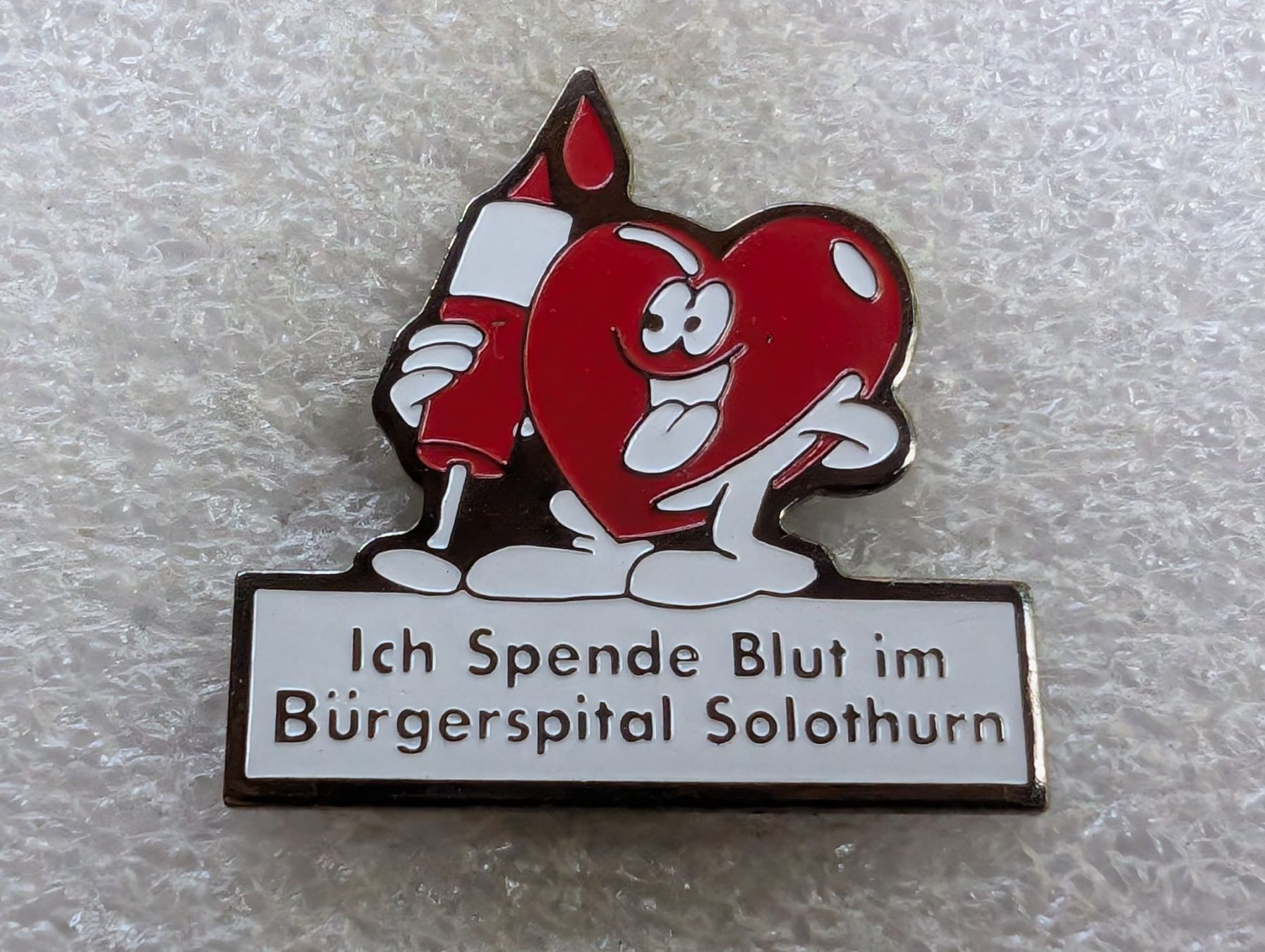 Placchette & Badge: Ansteckpin 181: Bürgerspital Solothurn – Usato da Oppligen venduto da Pin-Fall-Shop